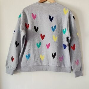 Queen of Sparkles Gray Heart This Sweatshirt.